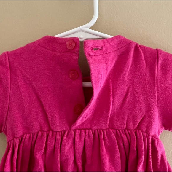 ⚪️CHILDREN’S PLACE: Girl size 12 months, pink short sleeve dress w/flowers⚪️ - Picture 8 of 8